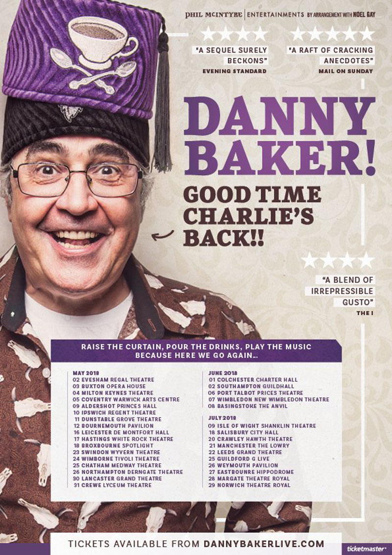 Danny Baker, Tour, Comedy, York, TotalNtertainment