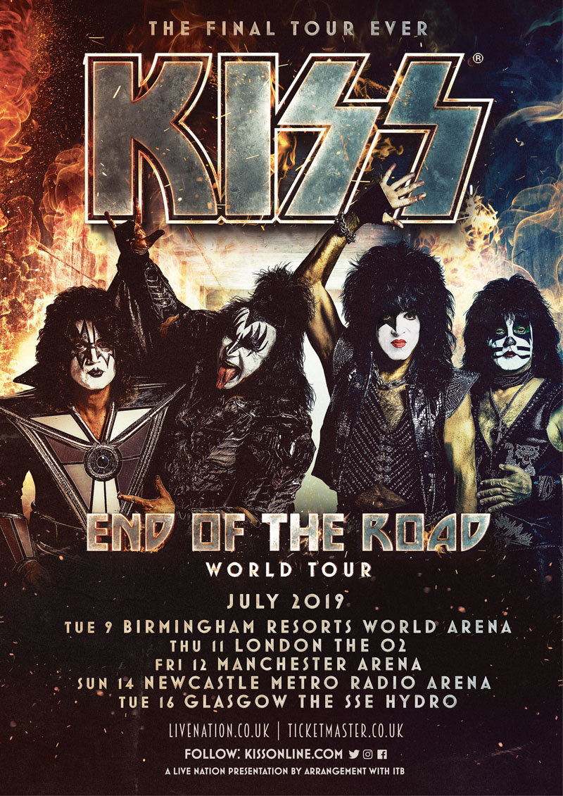 Kiss, World Tour, TotalNtertainment, Manchester, Music