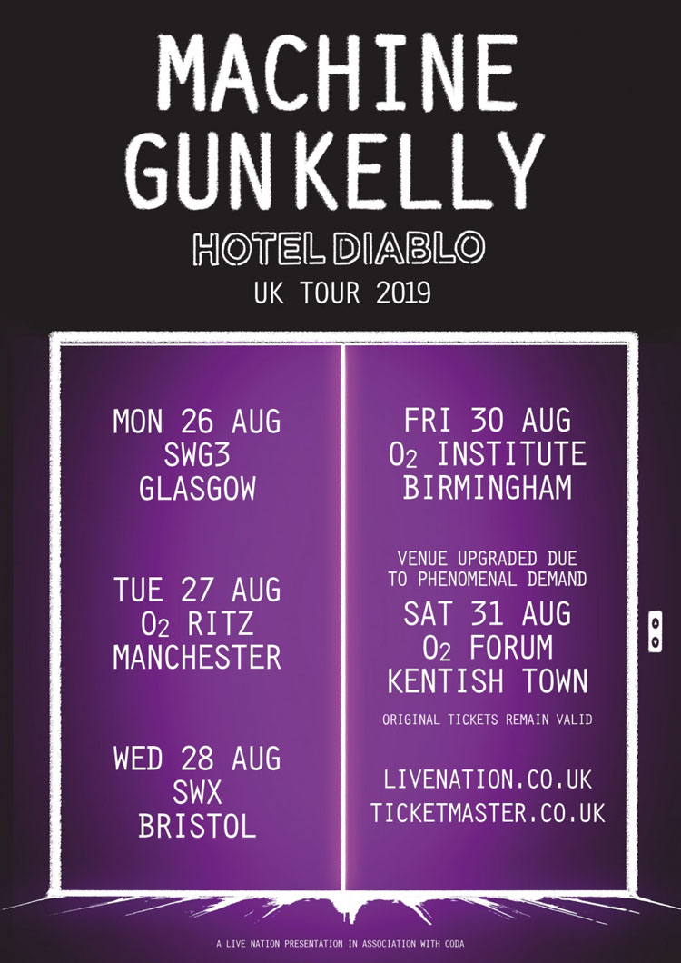 Machine Gun Kelly, Tour, Music, Manchester, TotalNtertainment