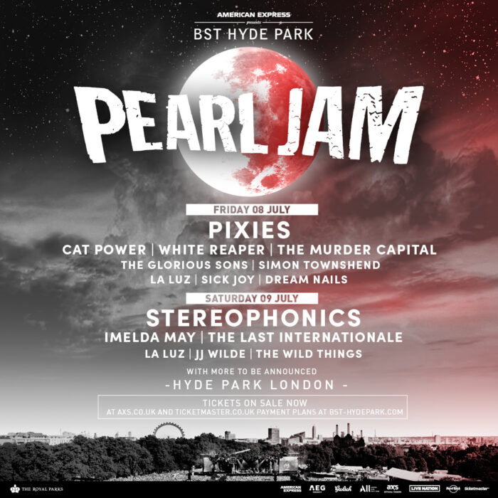 BST, Pearl Jam, Music News, Hyde Park, TotalNtertainment