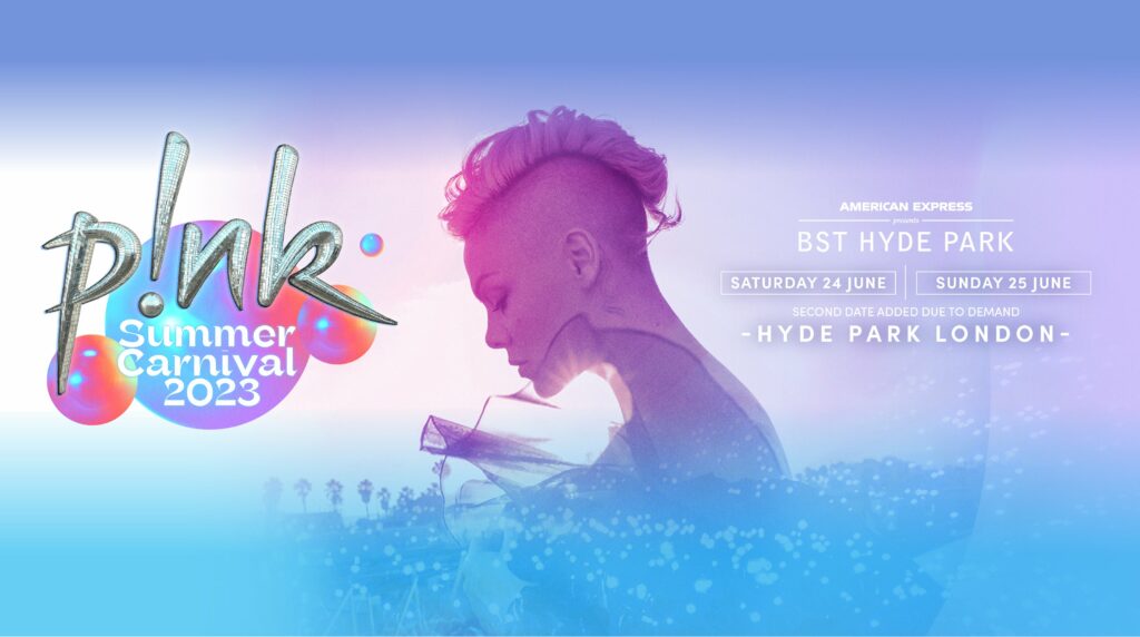 P!nk, BST, Hyde Park, Music News, TotalNtertainment