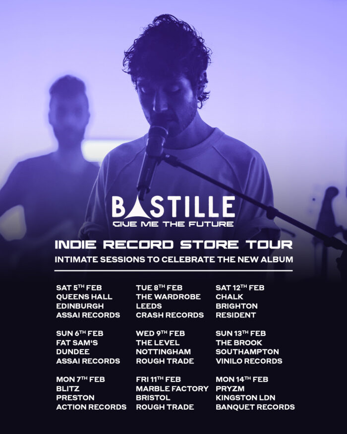 Bastille, Music News, Tour News, Intimate Gigs, TotalNtertainment