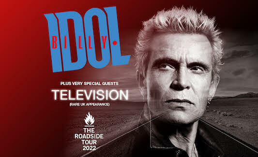 Billy Idol, The Roadside Tour, 2022, Tour News, Music News, TotalNtertainment, Television