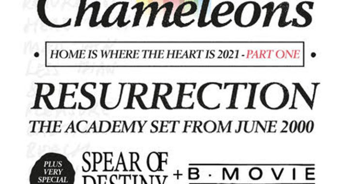 Chameleons Reschedule Homecoming gig to 2021