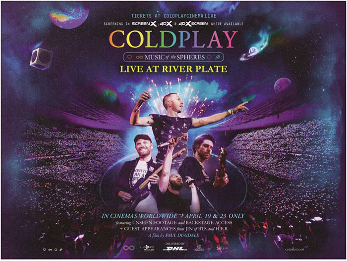 Coldplay, Music Of The Spheres, Music News, Cinemas, TotalNtertainment