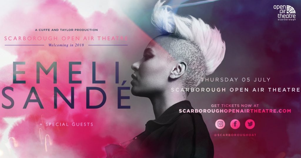 Emeli Sande, totalntertainment, music, Scarborough, Open Air Theatre