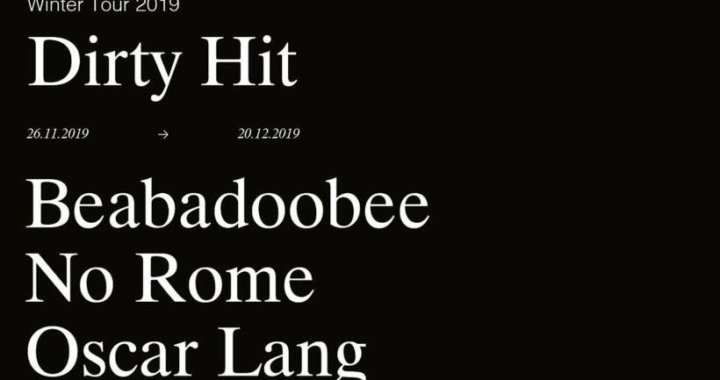 Dirty Hit announce second tour for 2019