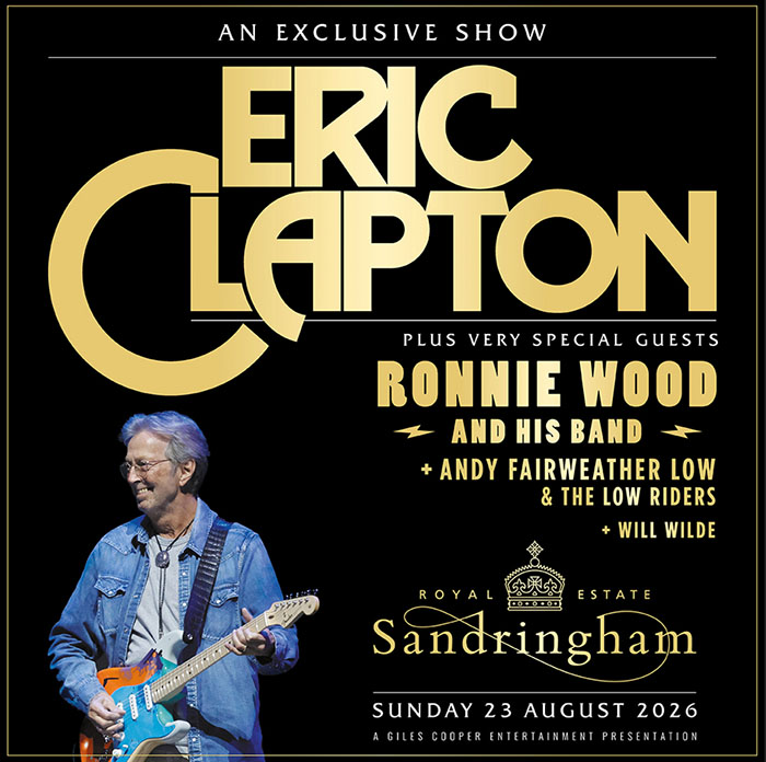 Ronnie Wood & His Band are special guests for Eric Clapton Ronnie Wood