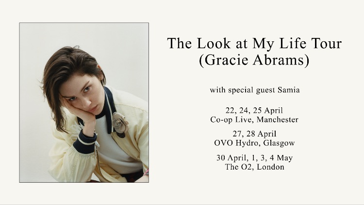 GRACIE ABRAMS announces The Look at My Life Tour. Gracie Abrams