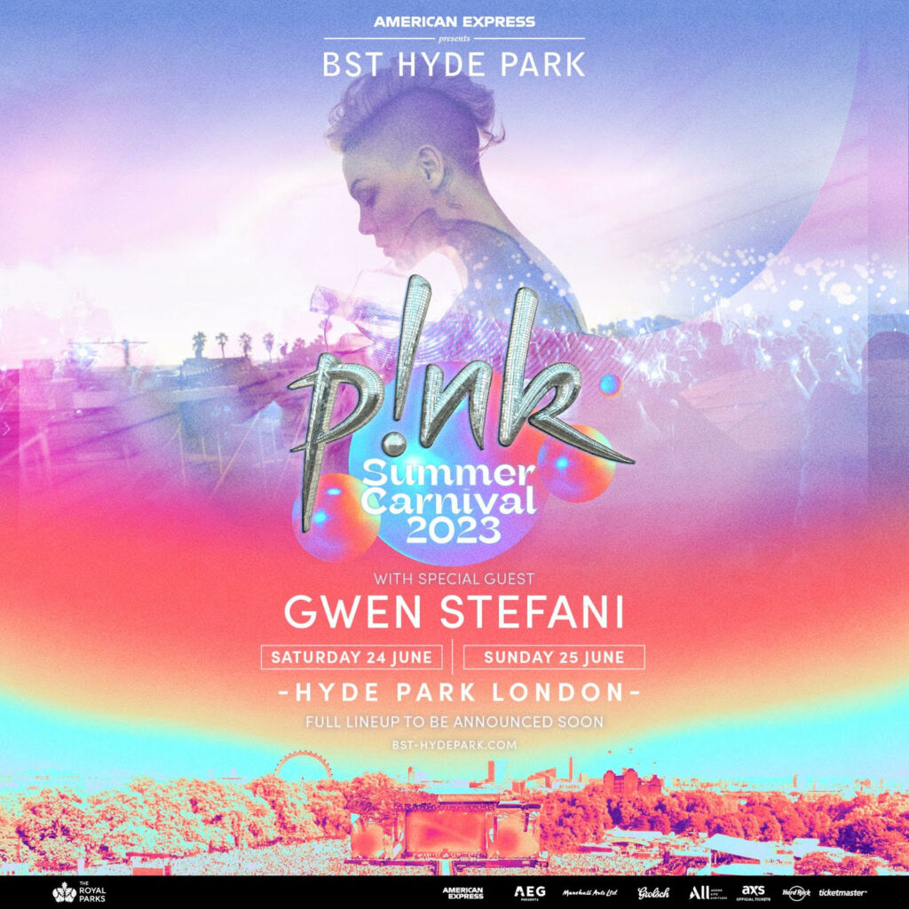 Gwen Stefani, P!nk, Music News, Festival News, London, TotalNtertainment