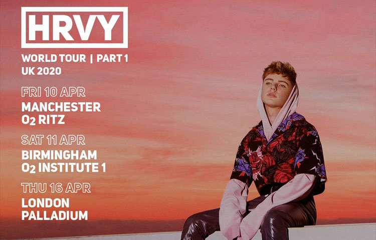 HRVY, Tour, Manchester, TotalNtertainment, Music