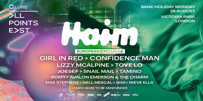 Haim, Music News, Festival News, All Points East, TotalNtertainment