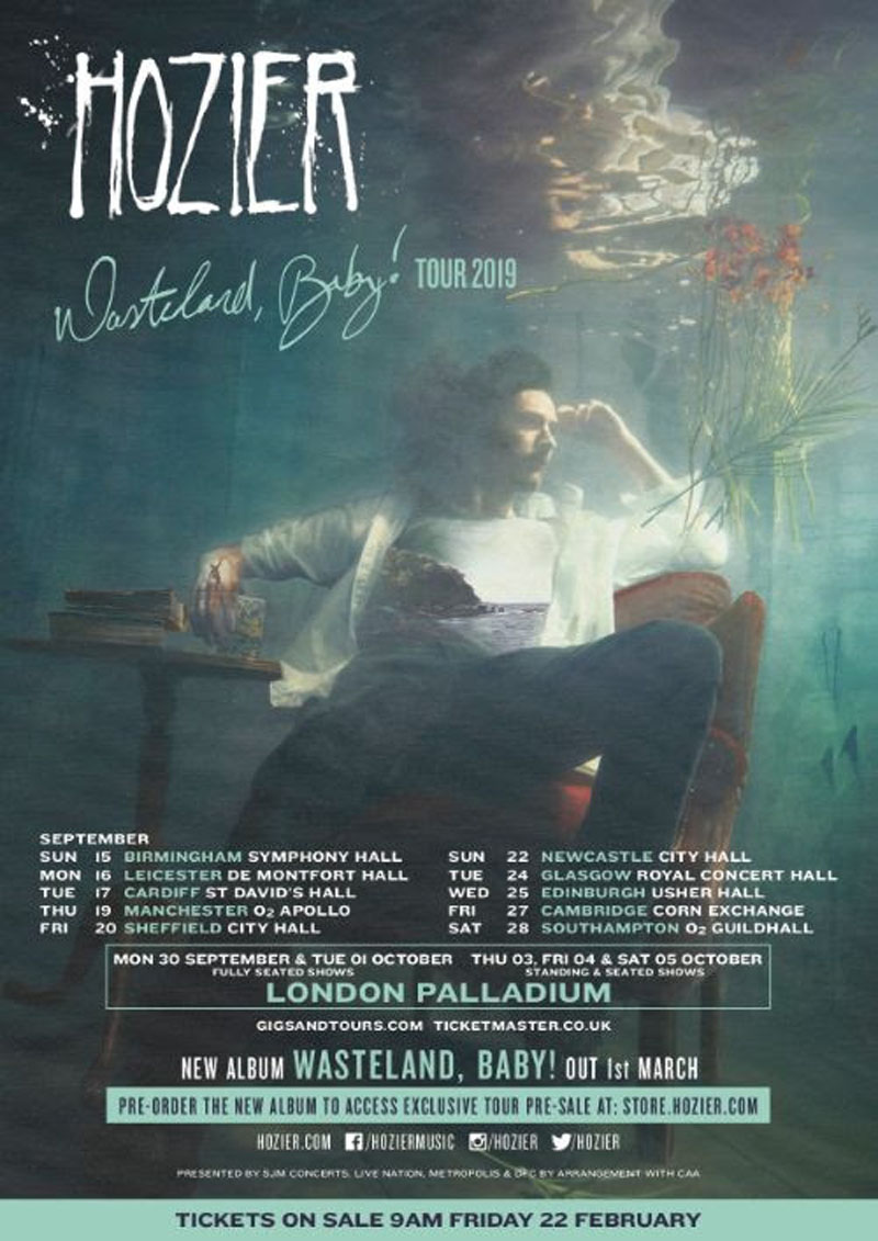 Hozier, Tour, TotalNtertainment, Manchester, Music