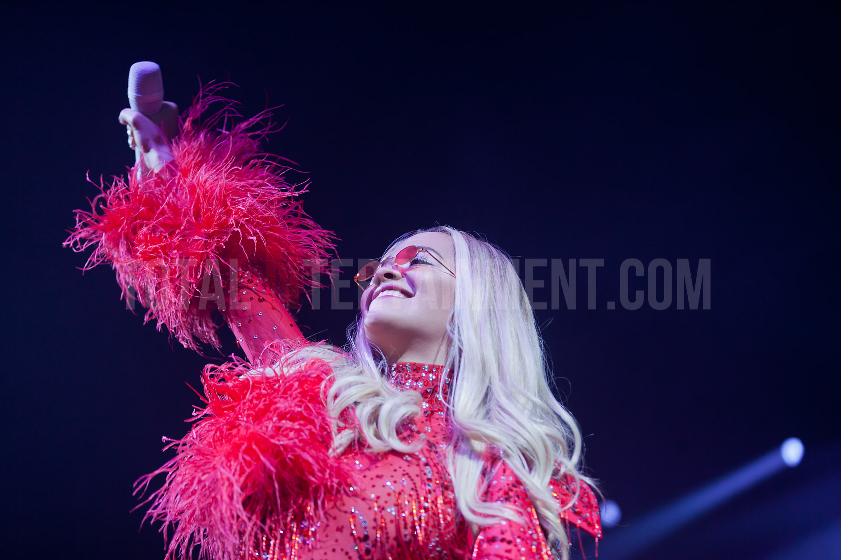 Rita Ora gives a red hot performance in Leeds