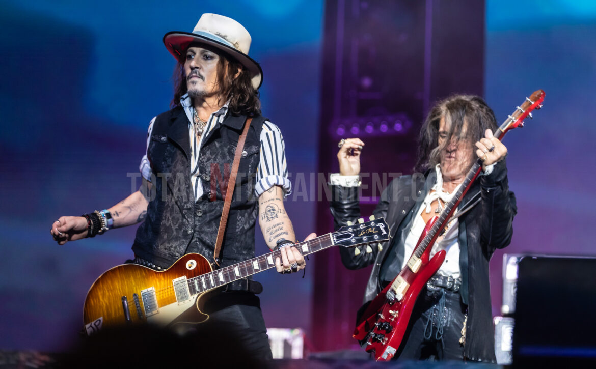 Jo Forrest, Live Event, Music Photography, Totalntertainment, Hollywood Vampires, Johnny Depp, Alice Cooper, Joe Perry, Manchester