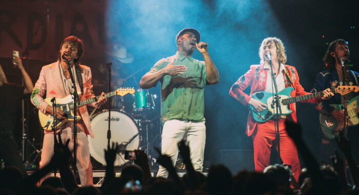 Idris Elba joins Lime Cordiale onstage