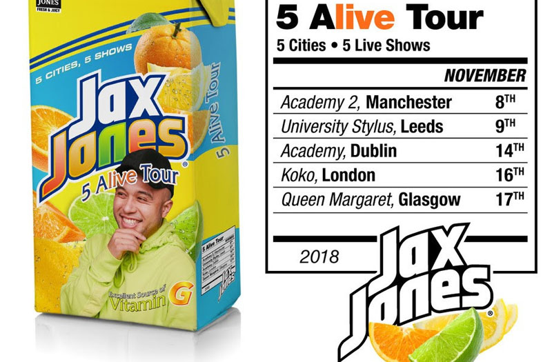 Jax Jones announces ‘5 Alive’ UK & Ireland tour
