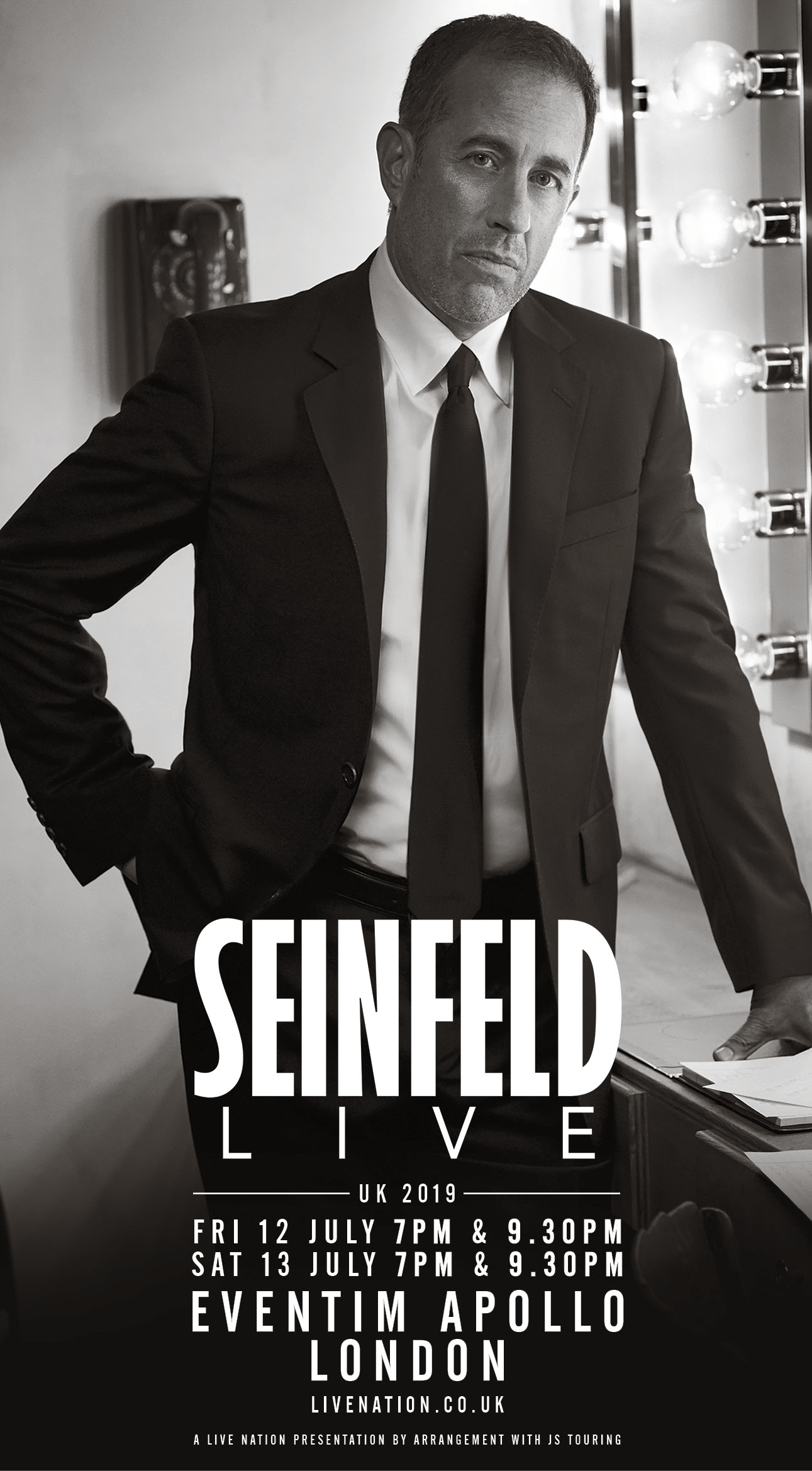 Jerry Seinfeld, London, Comedy, TotalNtertainment