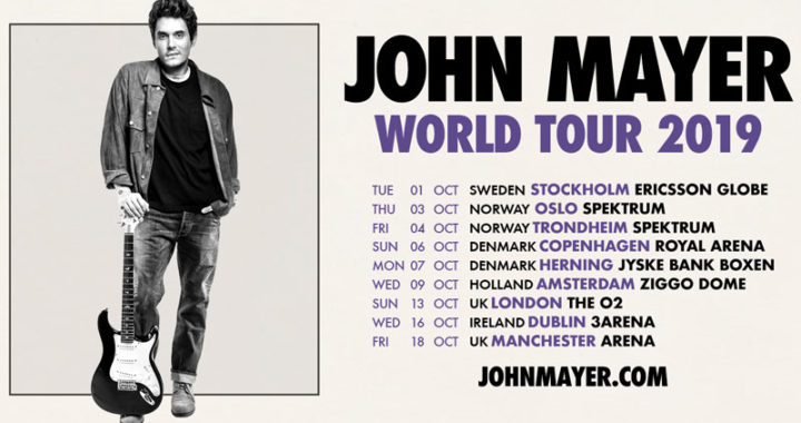 John Mayer announces European leg of 2019 World Tour