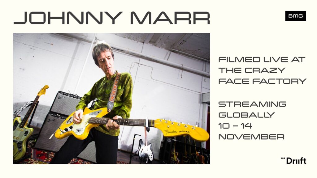 Johnny Marr, Live At The Crazy Face Factory, Live Event, Music News, TotalNtertainment