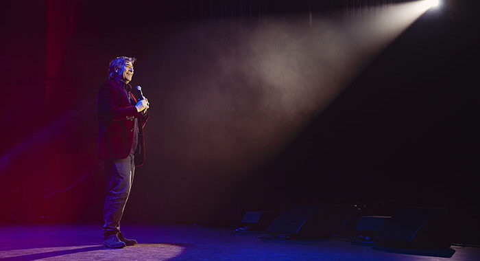 Mark Steel is heading to Northallerton
