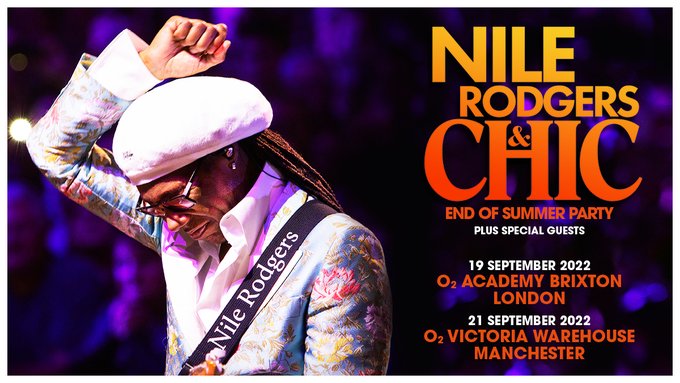 Nile Rodgers and Chic Music News, Summer Shows, TotalNtertainment, London, Manchester