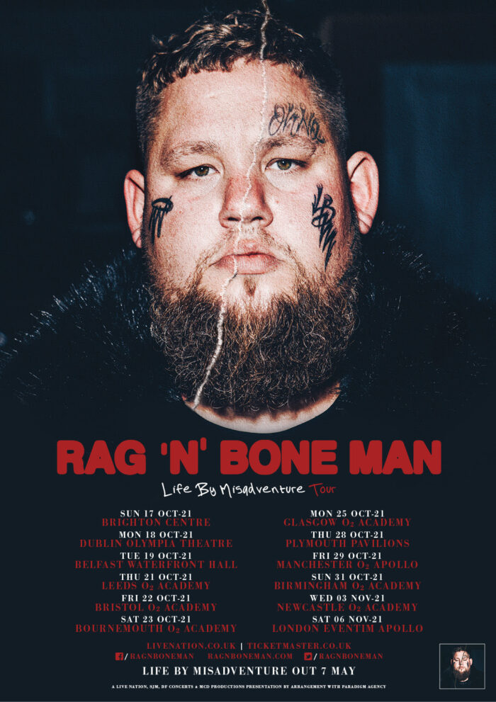 Rag'n'Bone Man, Music, Leeds, Tour, TotalNtertainment, Misadventure