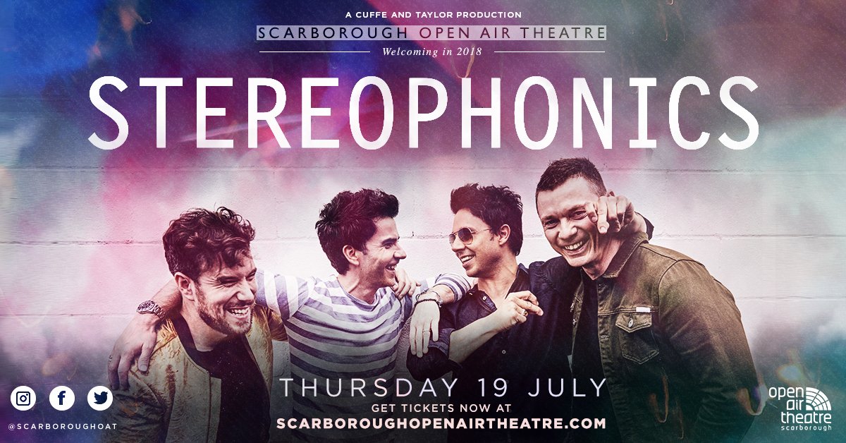Stereophonics to play Scarborough Open Air Theatre