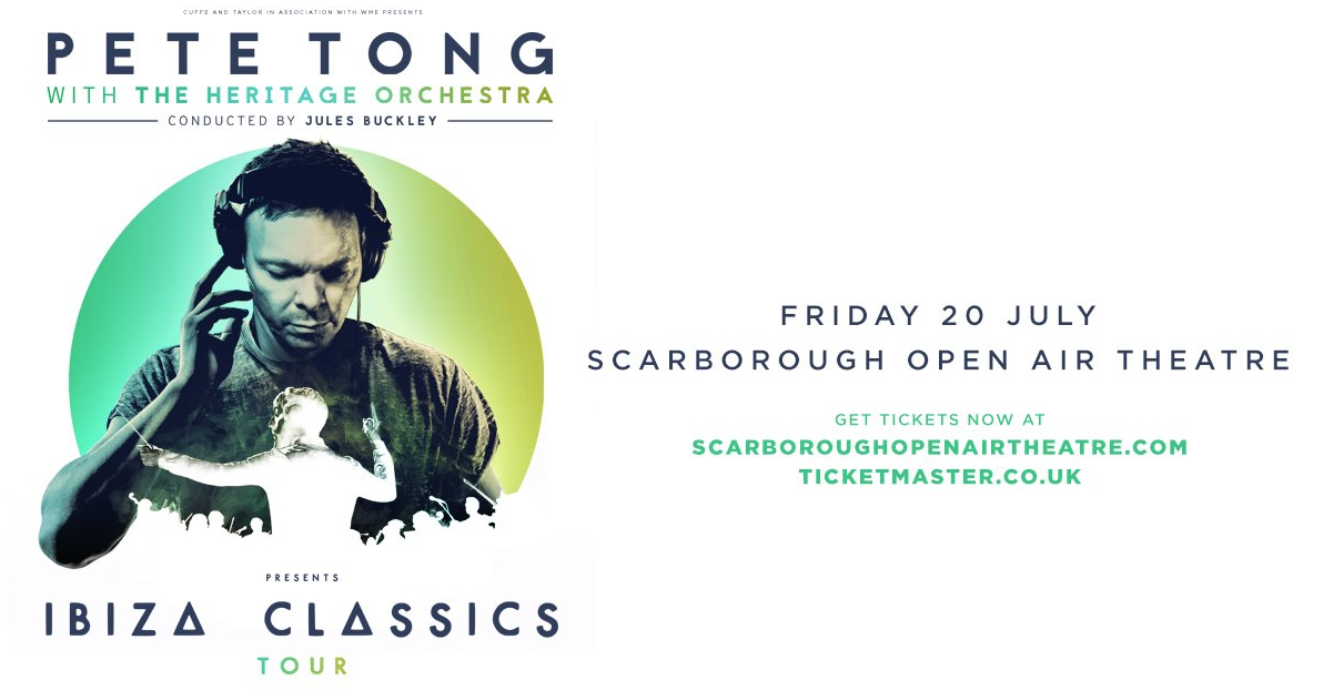 Pete Tong, Scarborough, Open Air Theatre, music, totalntertainment