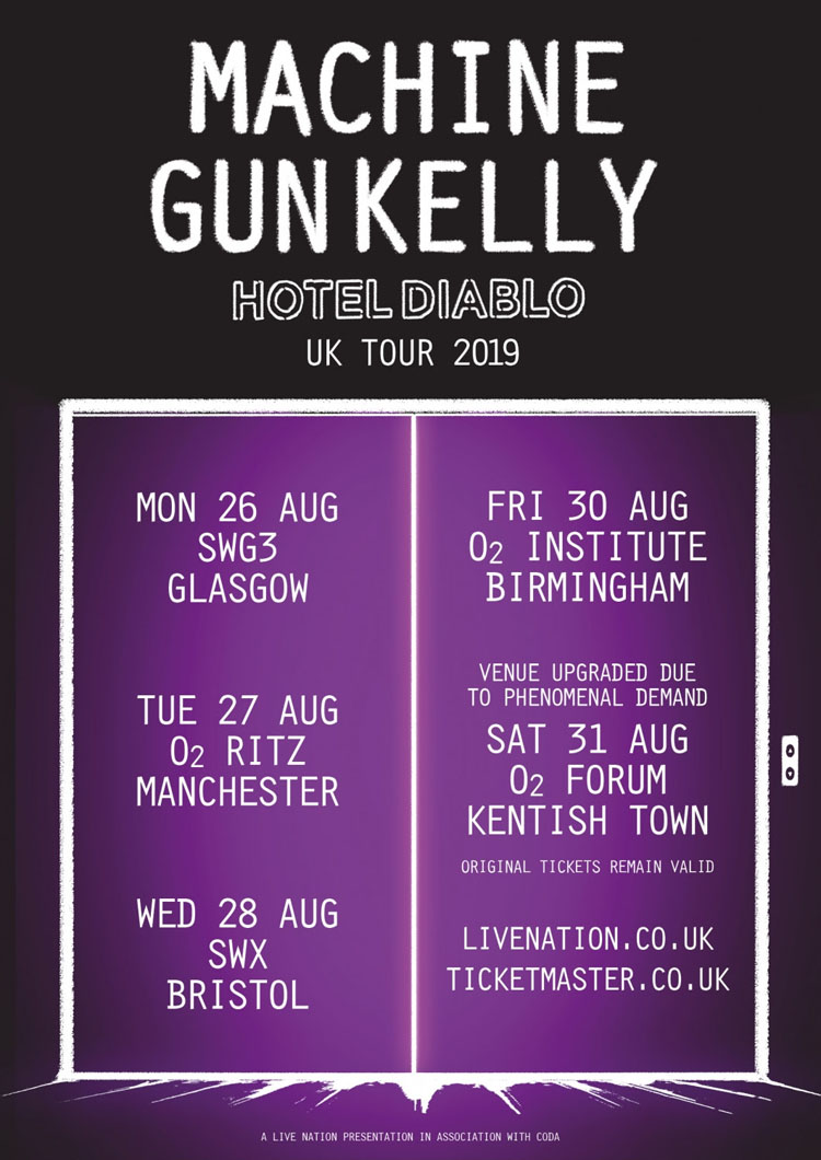 machine gun kelly tour 2022 uk