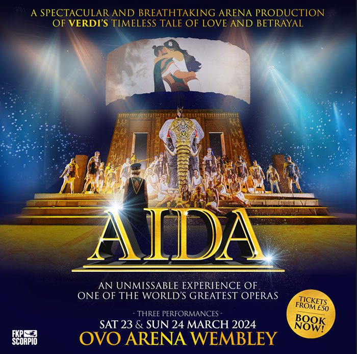 Verdi: Aida is coming to London for 3 nights Verdi Aida
